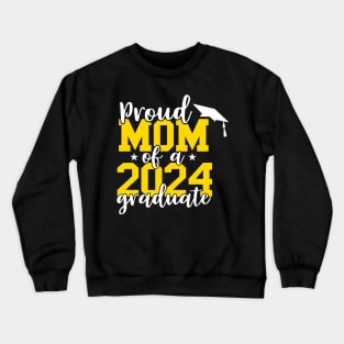 Proud Aunt Of A 2024 Graduate For Family Graduation Crewneck Sweatshirt